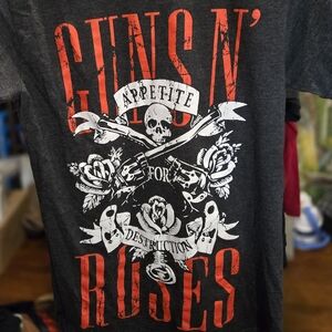 Guns N Roses Appetite for Destruction Graphic Tee Charcoal Heather Small Mens
